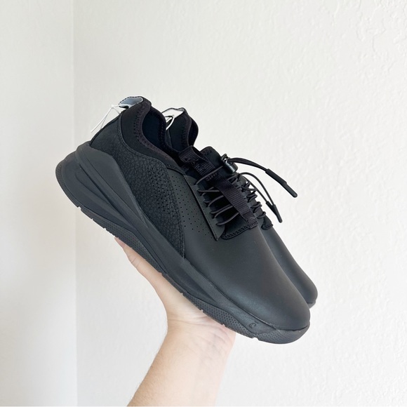 Clove Shoes Clove New All Black Monochromatic Liquid Resistant Slip